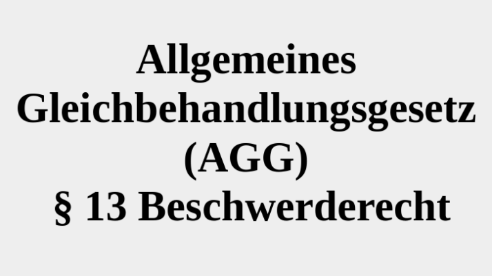 AGG Beschwerdestelle