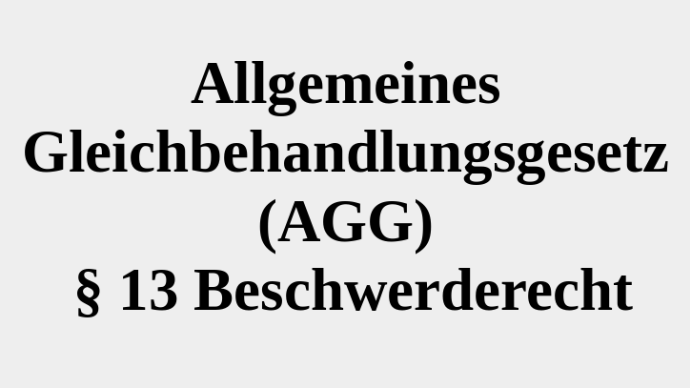 AGG Beschwerdestelle