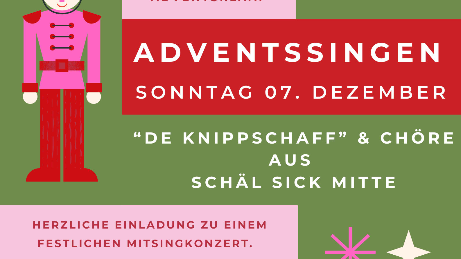 Adventssingen Schäl Sick Mitte Ausschnitt